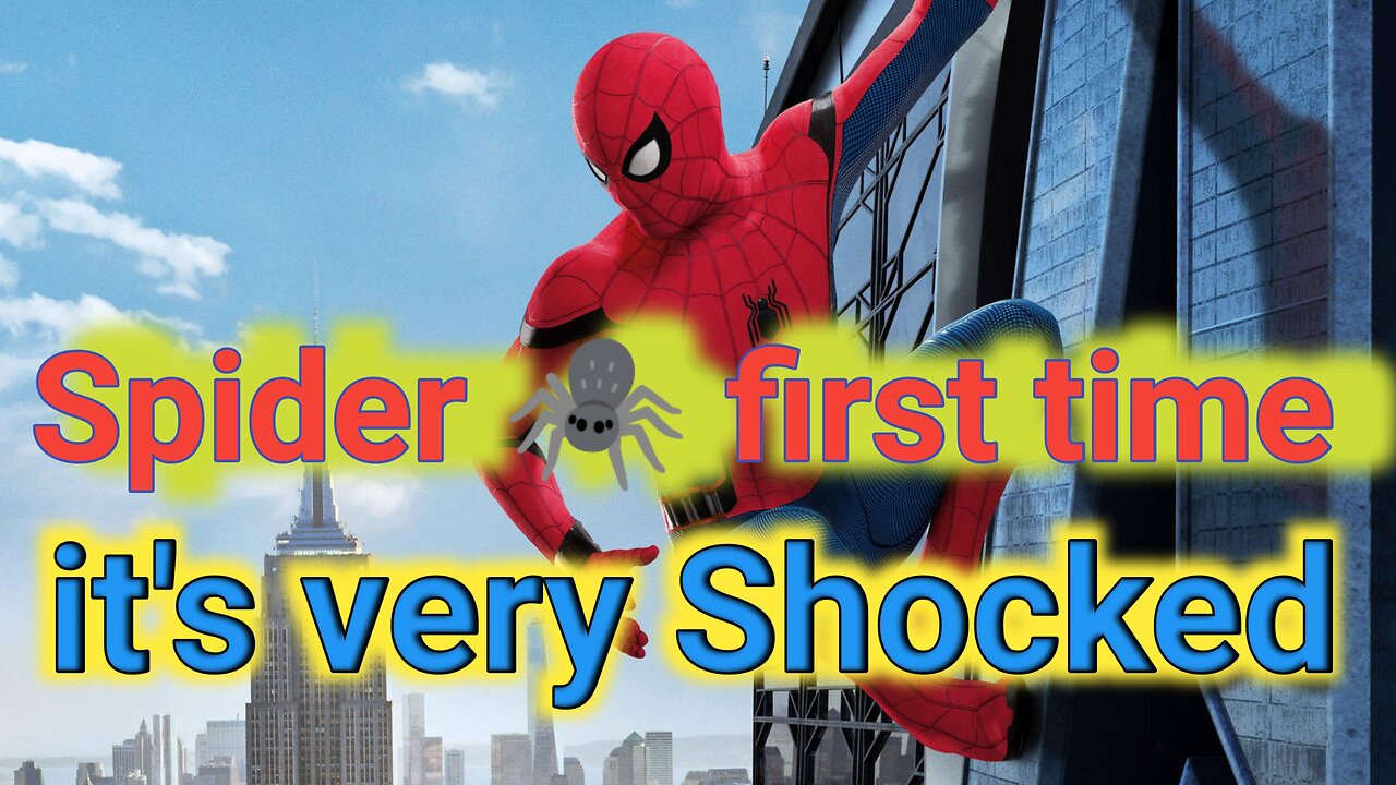 Spider 🕷️ First time it's Very shocked 😳