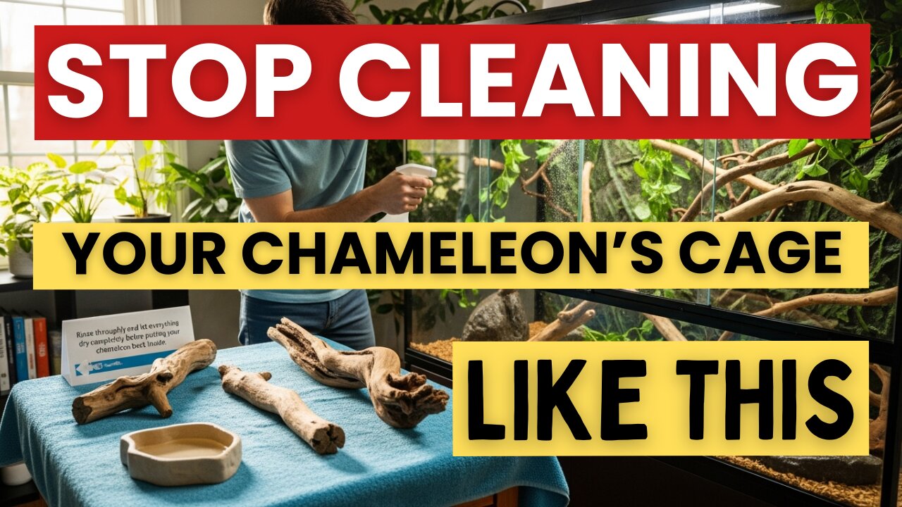 STOP Cleaning Your Chameleon’s Cage Like This
