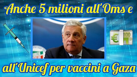 NOTIZIE DAL MONDO L'Italia darà 250 milioni a Gavi per i vaccini! 'UE e diversi Paesi europei hanno fornito contributi significativi alla Gavi,l'alleanza mondiale per i vaccini dopo aver approvato il trattato plandemico