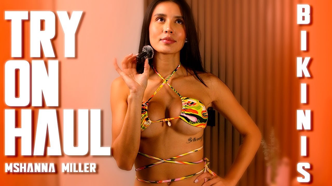[4K]🔥Hot Bikini Try-On Haul | Summer 2024 Must-See!🔥Transparent Lingerie | Try On Lingerie | USA