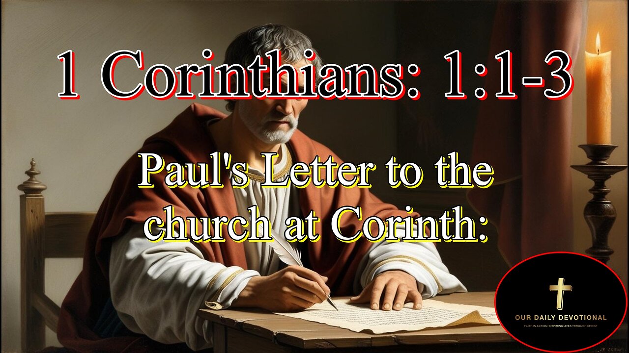 1 Corinthians: 1:1-3, Paul introduces himself as "called to be an apostle of Jesus Christ,"