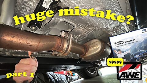 Did We Just Ruin His WRX?! | WRX AWE Touring Exhaust Install Part 1