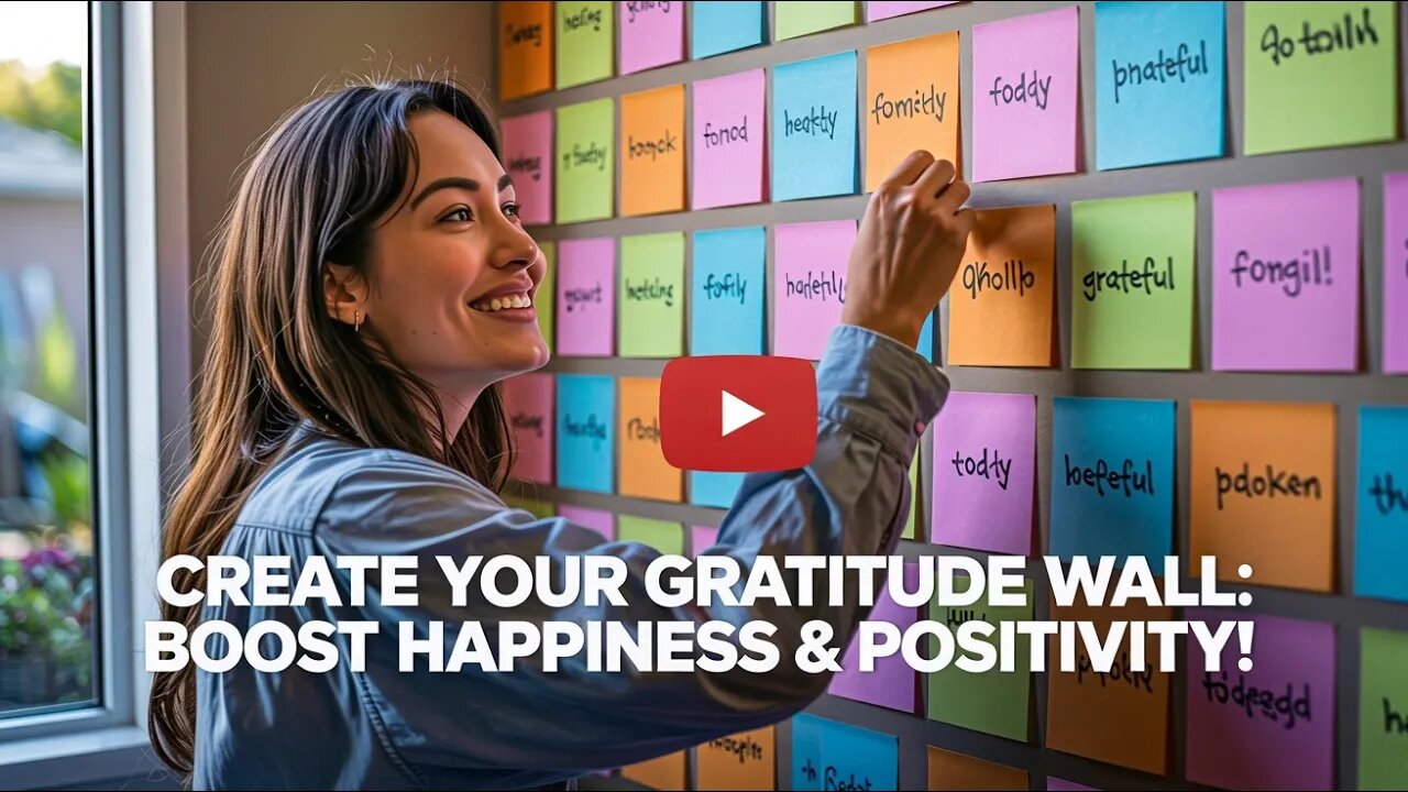 Create Your Gratitude Wall: Boost Happiness & Positivity! #gratitude #happiness #wall