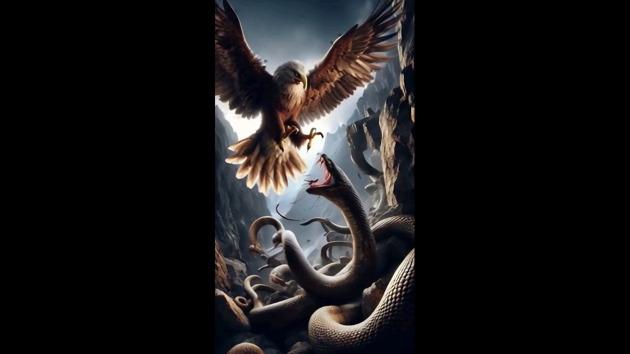 combination of a egal and snake