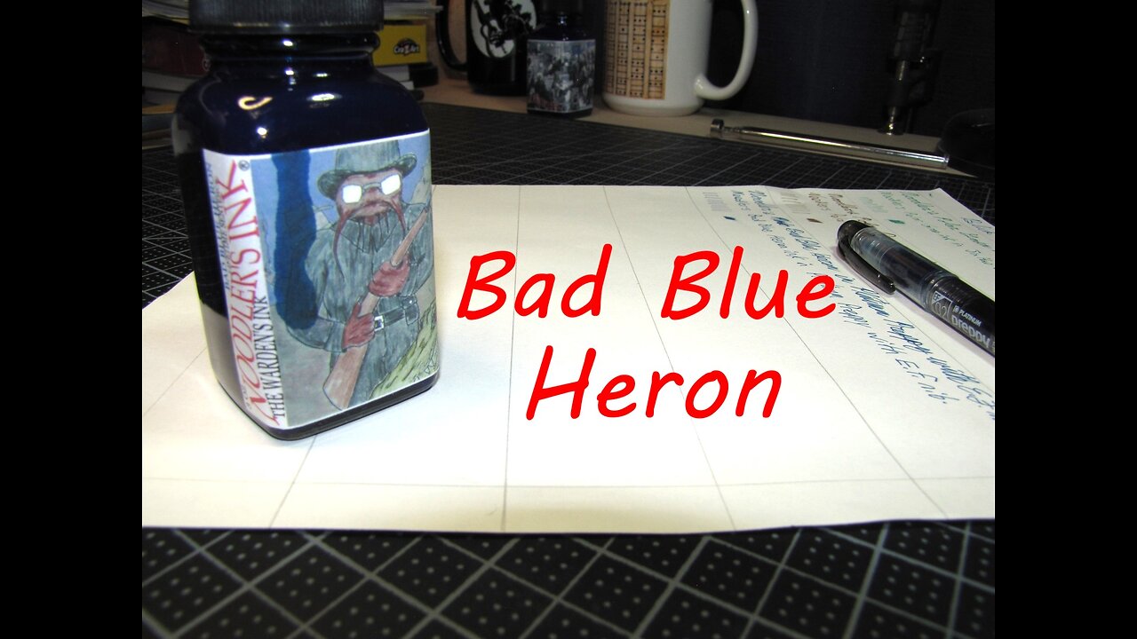 Noodler's Bad Blue Heron ink test