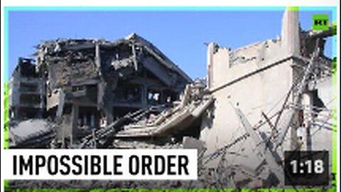 "Israel Commands 1 Million Palestinians to Depart within 24 Hours"