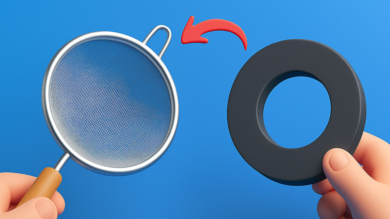 Nikola Tesla's Secret Invention! Connect a Steel Sieve to a Magnet and See What Happens