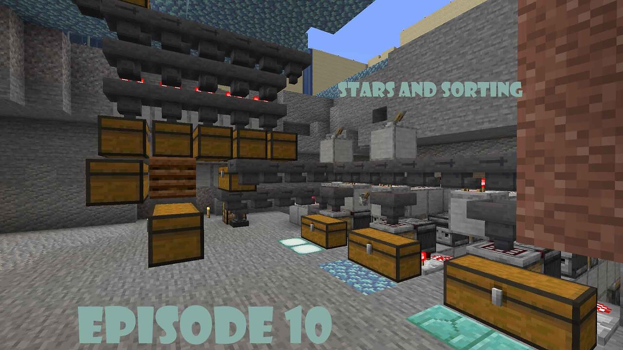 A Father and Son Journey in Minecraft: Stars and Sorting