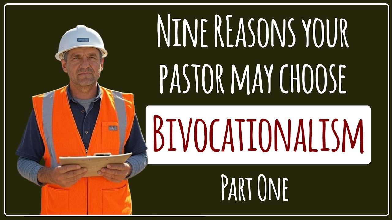 Nine Reasons Your Pastor May Choose To Be Bivocational: Part I