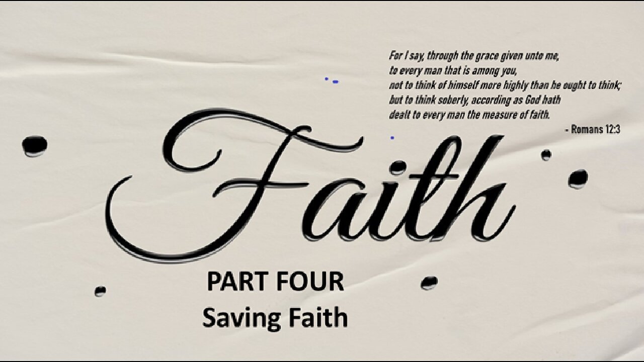 Saving Faith