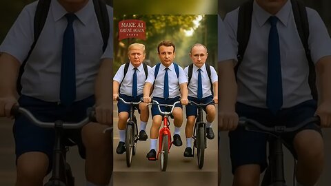 Macron Crashes Bike While Simping Meloni! Trump & Putin Troll Him❤️