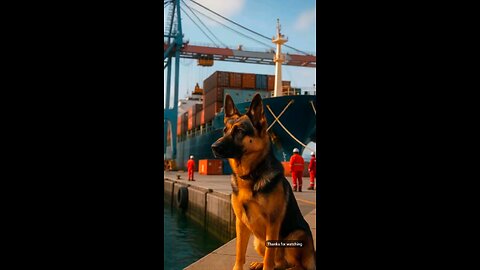 Dog saves cargo ship crew