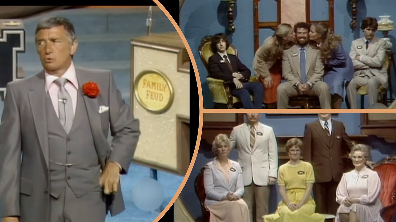Richard Dawson hosts Family Feud (6-4-1982) Sullivan vs. Feinstein