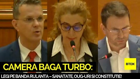 ⚙️ CAMERA BAGA TURBO: LEGI PE BANDA RULANTA – SANATATE, OUG-URI SI CONSTITUTIE! 🏛️💥📜