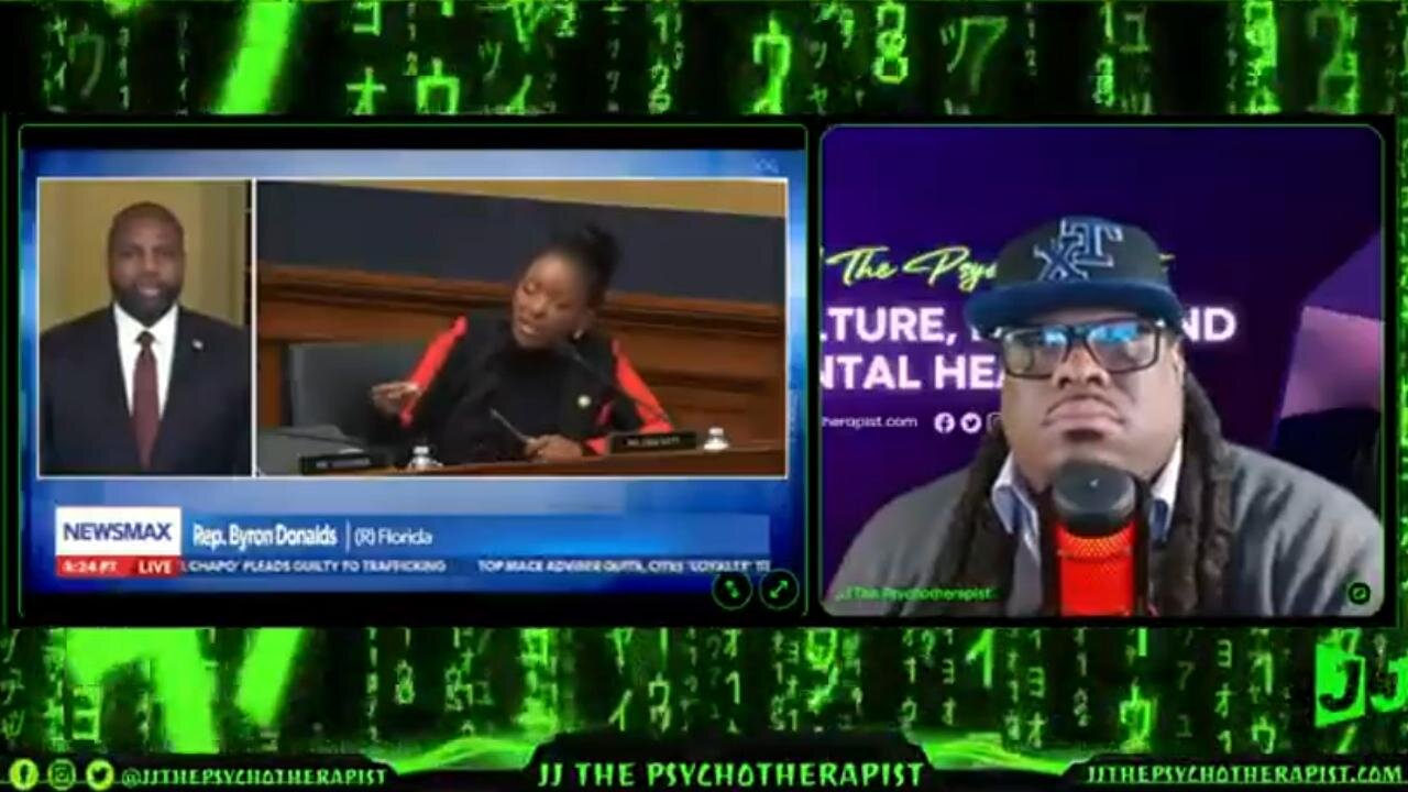 Rep Byron Donalds reacts to stupid take by Jasmine Crockett ~ JJ The Psychotherapist