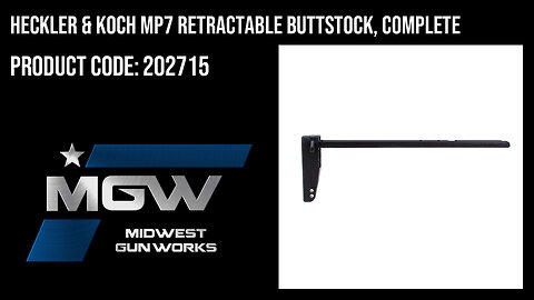 Heckler & Koch MP7 Retractable Buttstock, Complete - 202715