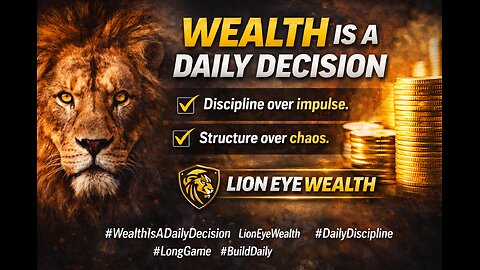 Wealth is a daily decision ￼
