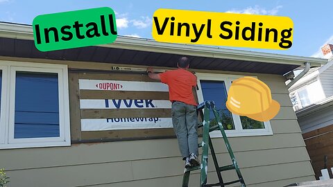 Install vertical vinyl Siding