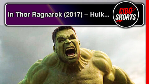 In Thor Ragnarok (2017) – Hulk punches Fenris underwater