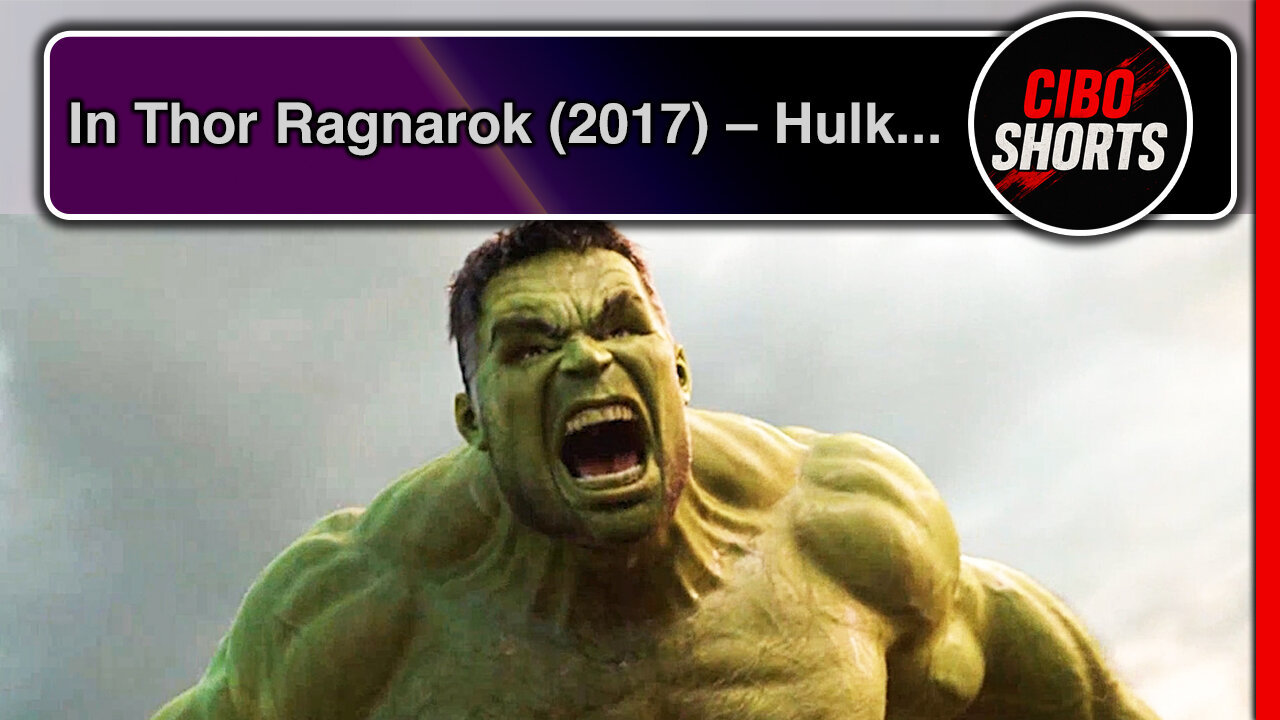 In Thor Ragnarok (2017) – Hulk punches Fenris underwater