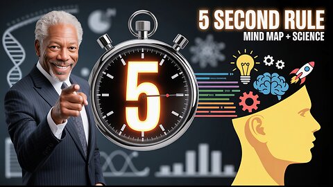 The 5 Second Rule with Mind Map & Scientific Research | Stop Waiting, Start Doing | Morgan Freeman