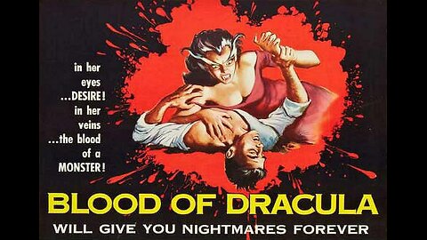 BLOOD OF DRACULA 1957 Research Scientist Uses Hypnosis to Create a Vampire FULL MOVIE HD & W/S
