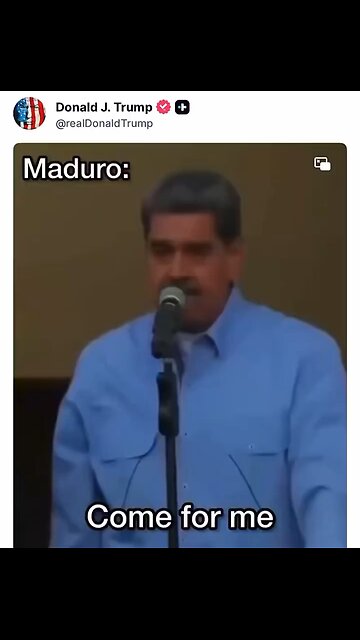🔥This is the most BAD*SS thing President Trump has posted in a long time! MADURO=FAFO 🇺🇸