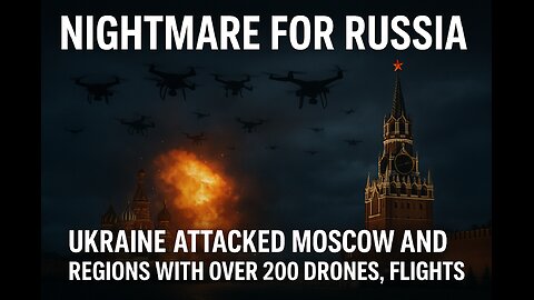 Nightmare for Russia: Ukraine attacked Moscow and regions with over 200 drones, flights halted
