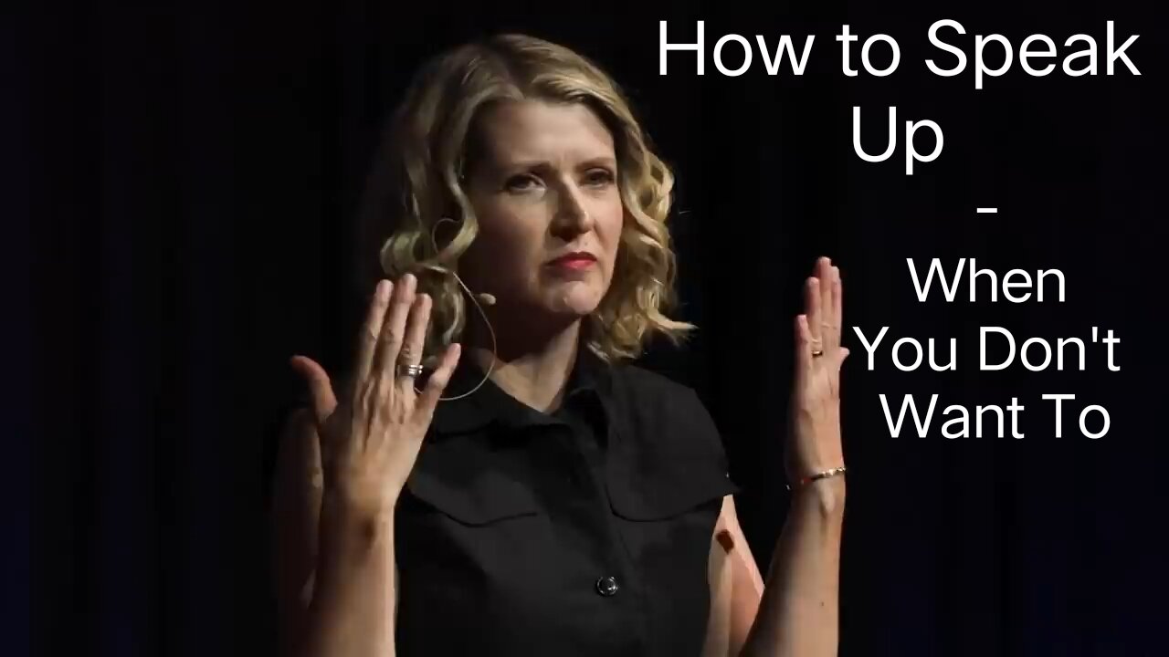 How to Speak up - Even When You Don't Want To by Sarah Crawford-Bohl | Ted Talks