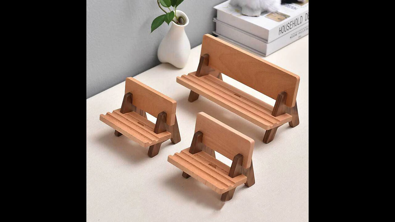 Solid Wood Adjustable And Rechargeable Tablet_Phone Holder