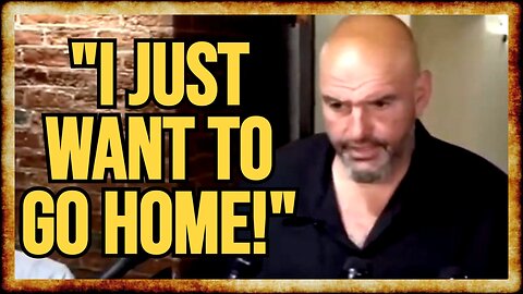 Fetterman ANNOYED at Having To DO HIS JOB and VOTE on Budget Bill