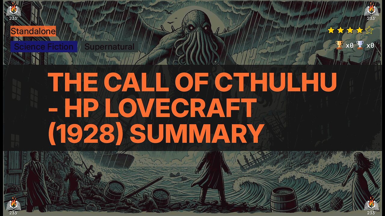 The Call of Cthulhu - HP Lovecraft (1928) Summary