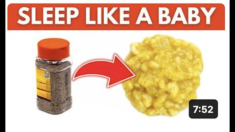 "Banana Mixture Before Bed - Sleep Like a Baby!"