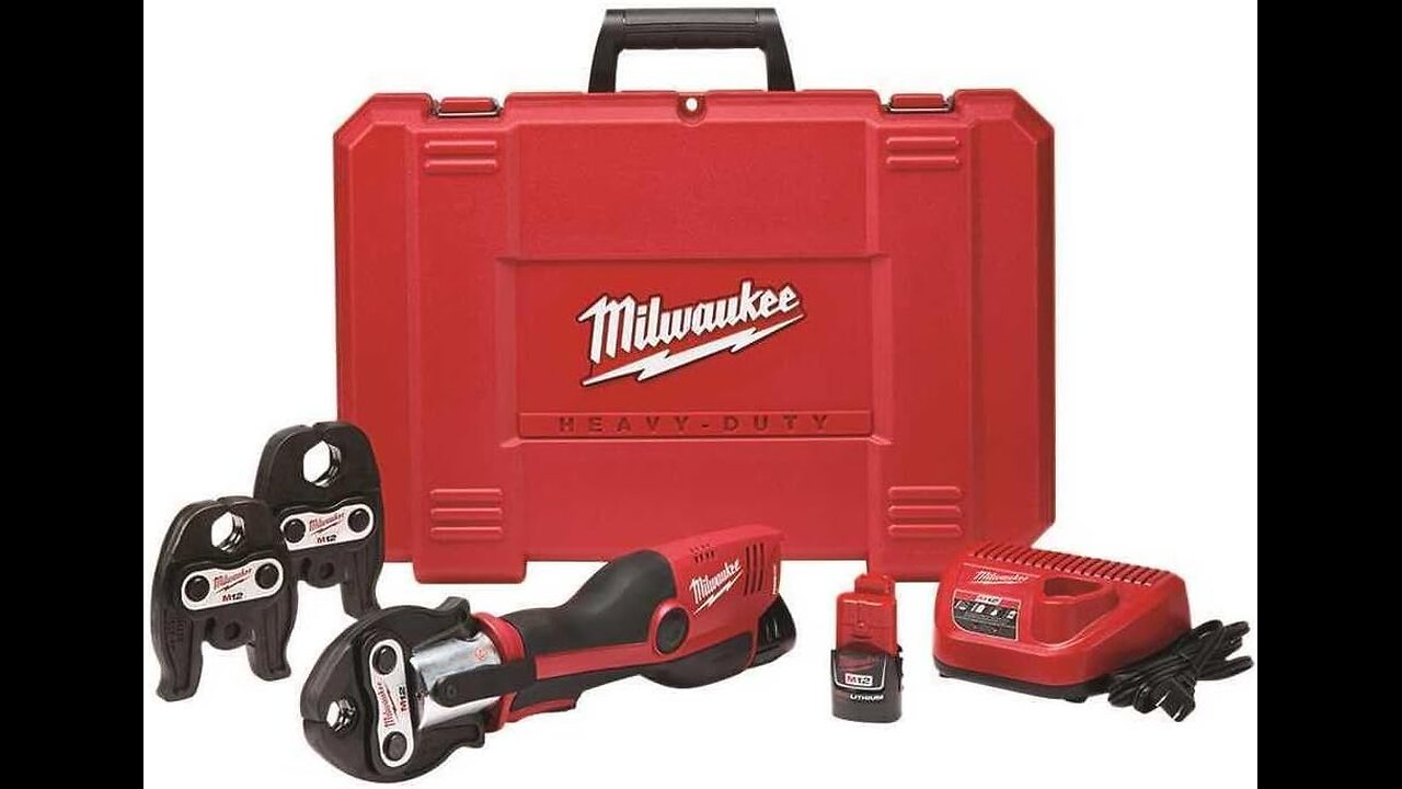 Milwaukee 2473-22 M12 Force Logic Press tool 1/2" - 1" Kit