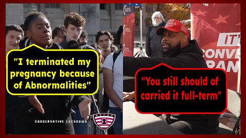 ENTITLED Black Liberal RUNS after being told the TRUTH!!!