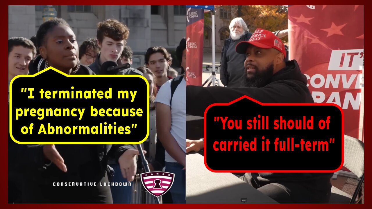 ENTITLED Black Liberal RUNS after being told the TRUTH!!!