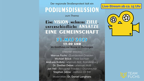 Live: Podiumsdiskussion "Eine Vision, mehrere Ziele, unterschiedliche Ansätze - eine Gemeinschaft"