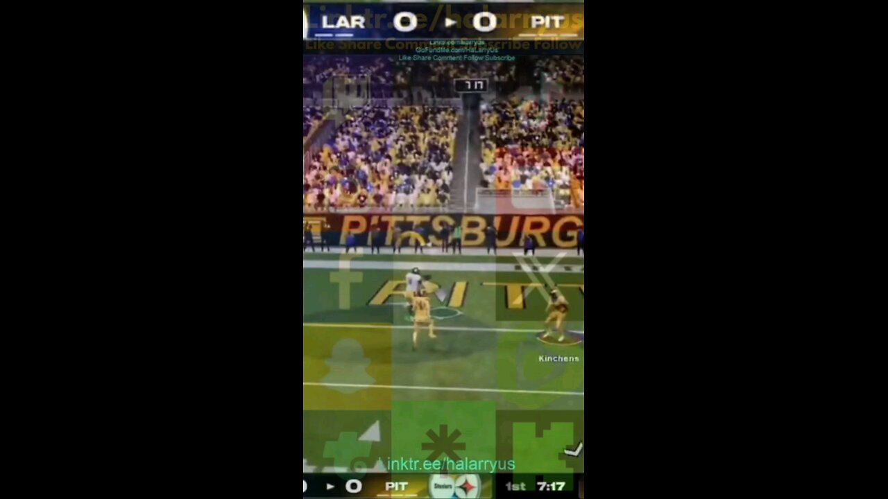 First Score PIT 6 vs LAR 0 #AllMadden #Madden25 #NFLmadden #madden