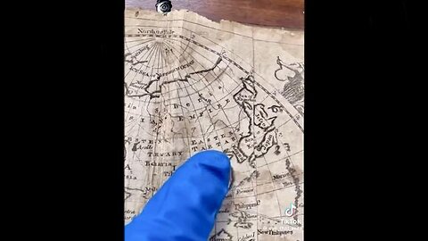 Old Book with map showing TARTARY (1777)