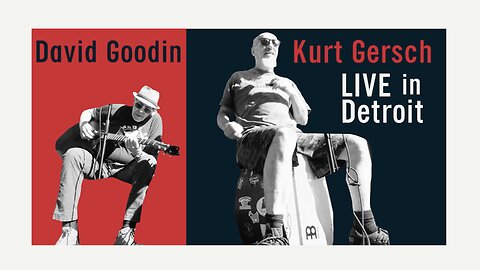 😎🎤 Kurt Gersch 🤩🎸 David Goodin 🪘 Cajon 🎶 Harmonica 🎼 Guitar 🎵 LIVE in Eastern Market 👨🏻‍🌾 Detroit 🇺🇸