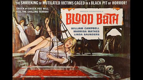 BLOOD BATH 1966 Psychotic Artist Thinks he's a Vampire & Kills Models FULL MOVIE HD & W/S