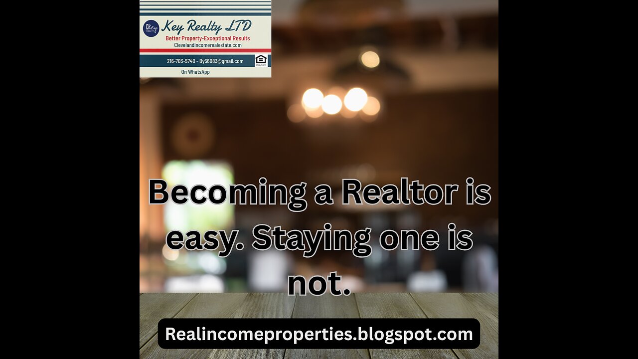 Becoming a Realtor is easy. Staying one is not.