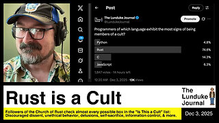 Rust is a Cult