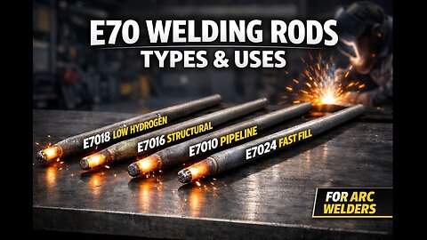 Different types of E70 grade welding rods and its uses.