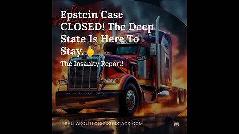 Epstein Case CLOSED! The Deep State Is Here To Stay.🖕