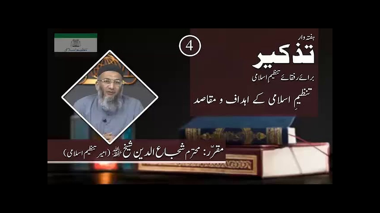 Tazkeer # 4 | Tanzeem-e-Islami Ahdaf-o-Mqasid by Shujaud Din Shaikh