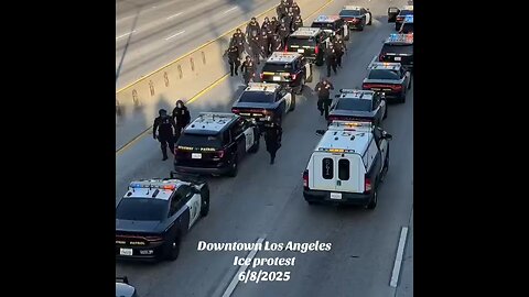 Downtown Los Angeles Ice protest