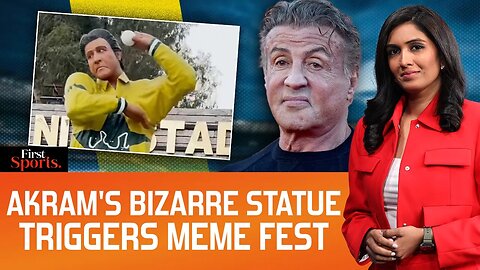 Pakistan Hits New Low_ Mocked For Bizarre Wasim Akram Statue _First Sports With Rupha Ramani _N18G