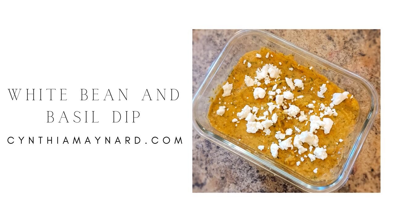 White Bean & Basil Spread for the Holidays!