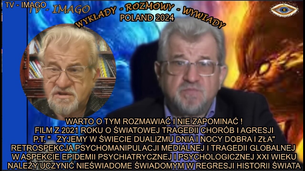 ŻYJEMY W ŚWIECIE DUALIZMU DNIA I NOCY DOBRA I ZŁA. FILM O ŚWIATOWEJ TRAGEDII CHORÓB I AGRESJI.